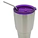 HP95(TM) 1PC 30 Oz Spill And Splash Resistant Lid With Slider Closure (Purple)