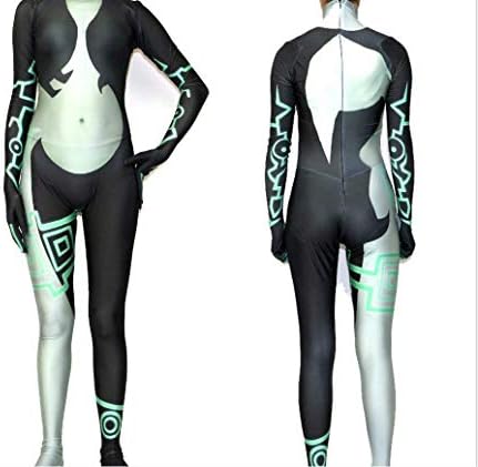 QFYZYZ Twilight Princess Midna Costume 3D Printed Sapndex Halloween Cosplay Suit