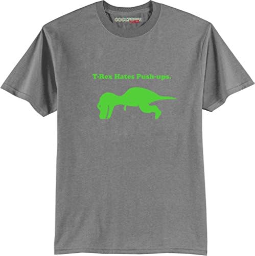 T-Rex-Hates-Pushups-Grey/LG-XL