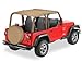 Bestop 52530-15 Safari Bikini Top BLACK DENIM For 1997-02 Jeep Wrangler TJ