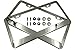 Tokept Polish Silver Stainless Steel License Plate Frame with 2 Holes(Pack of 2)