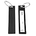 Shacke Luggage Tags with Long Bendable Rubber Design w/Steel Loops - Set of 2