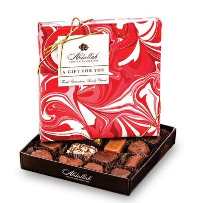 Abdallah Valentine Select Chocolate Assortment Gift Box, 1/2 lb
