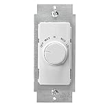 Leviton R24-RTF01-10W Decora Fan Speed Control, 120 Vac, 60 Hz, 1.5 A, Switch, White