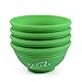Valiry - Kitchen Essential Stylish Silicone Cooking And Backing Pinch Bowls - Set of 4 - Green