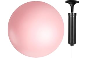Pilates Ball 9 Inch with Air Pump, Non-Slip Small Exercise Ball for Yoga