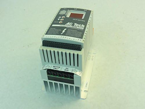 AC TECHNOLOGY SF410 SCF Series, 3 Phase Input, DIN Rail Mount, 1 HP, 0.75 KW, Frequency Inverter, 50/60 HZ, 400/480 VAC, Variable Speed, AC Motor Drive