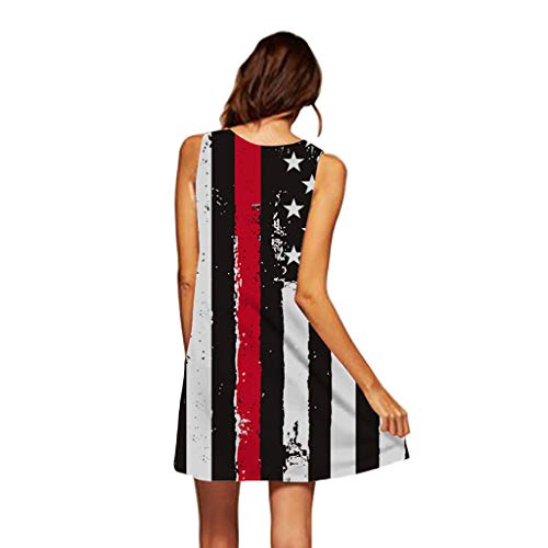 2 Independence+Sleeveless+Crewneck+Patriotic+Sundress