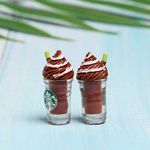 image for AMOBESTER Miniature Dollhouse Accessories Ice Cream Cup Mini Drinking 