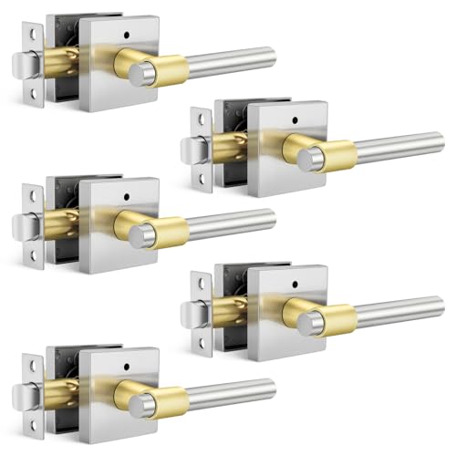Goldenwarm Door Handles 5 Pack Square