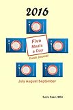 Image de 2016 Five Meals a Day Food Journal: July August September