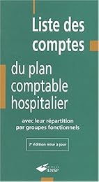 Liste des comptes du plan comptable hospitalier