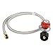 X Home Propane Regulator 0-20 PSI Braided Adjustable LP Regulator with Stainless Steel Hose QCC1 Tank for Grill, Burner, Turkey Fryer and More, High Pressure, 3/8’’ Female Flare Fitting (48 inch)