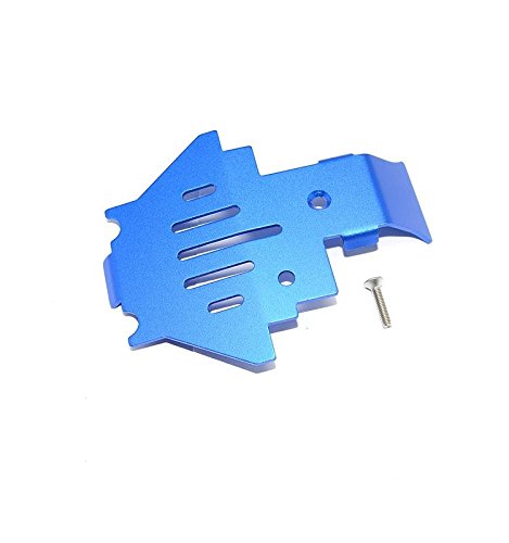 Traxxas TRX-4 Trail Defender Crawler Upgrade Parts Aluminum Center Gear Box Bottom Protector Mount - 1Pc Set Blue