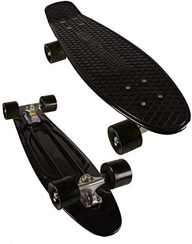 22-inch Vintage Skateboard - Skate for Beginners and Professionals - Shortboard for Kids and Adults - Stylish Board with Interchangeable Wheels