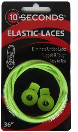 10 SecondsElastic-Laces: No-tie laces, Athletic, Running and Triathlon Laces, stretch Fit Comfort, All Ages and Athletes