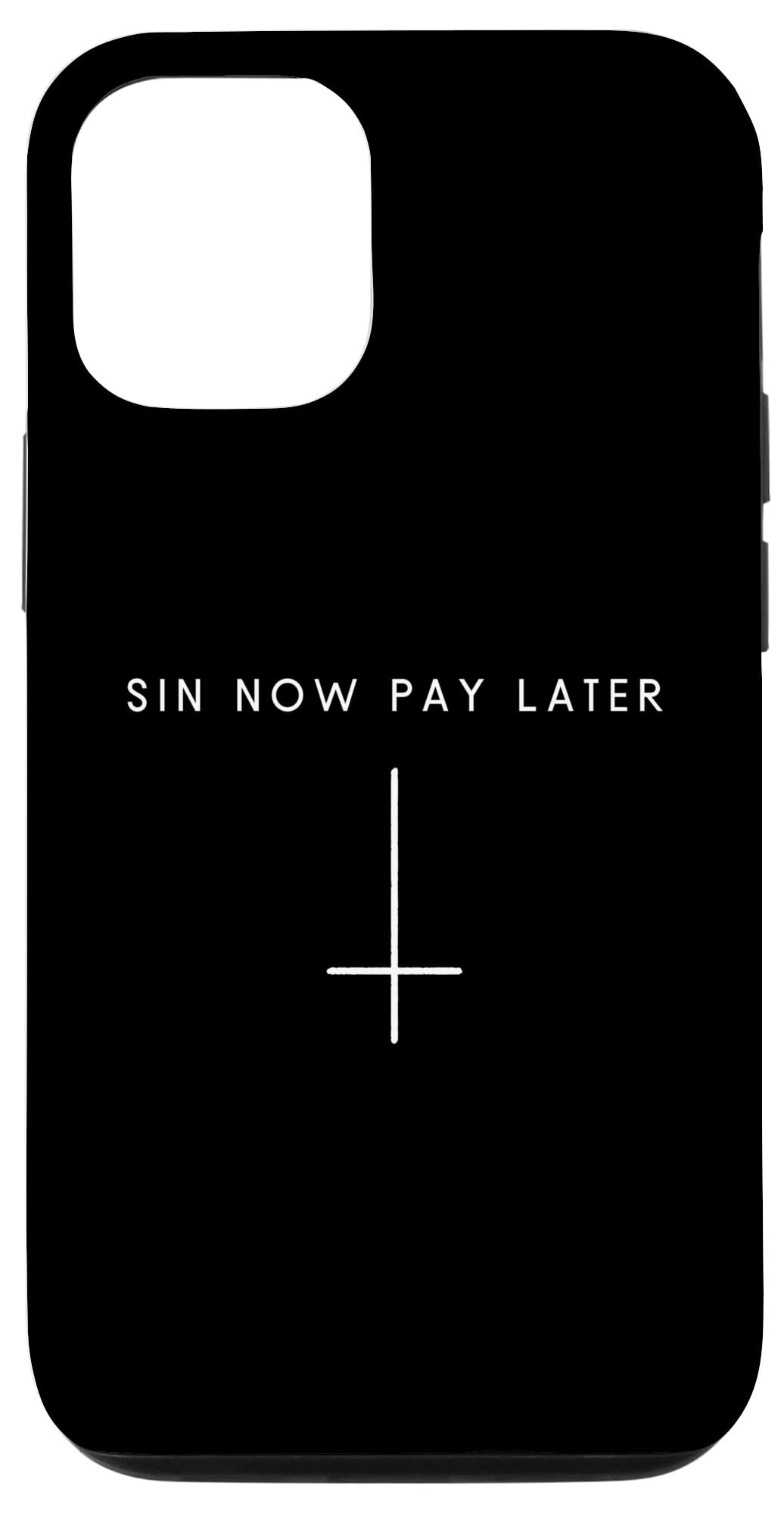 iPhone 13 Sin Now Pay Later Inverted Cross - Minimalist Satan Case