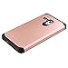 Alcatel One Touch Fierce XL Case, LUXCA [Shock-proof] Hybrid Dual Layer [Slim Fit] Defender Protective Case Cover for Alcatel One Touch Fierce XL (Rose Gold)