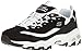 Skechers Sport Women's D'lites Looking Glass Fashion Sneaker, Black/White Lace, 9 M US