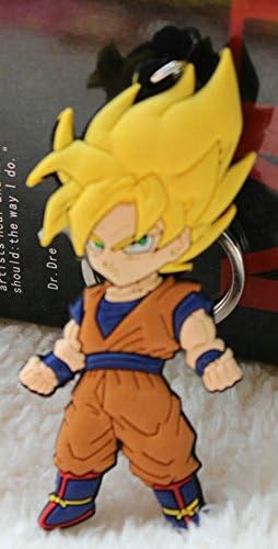 Super Saiyan Silicone PVC Figure Pendant Keychain Pendant Anime Gift
