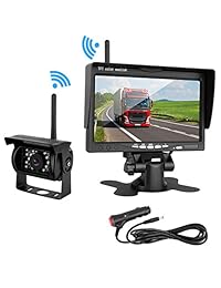 zsmj sistema de copia de seguridad cámara de visión trasera Parking inalámbrico 7" TFT Monitor de la visualización IP68 resistente al agua para Vehículo Truck Pickup Van Caravana remolques Camper