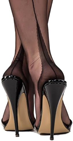 Nancies Hosiery Womens 'Point Heel' Stockings (NDFFP) [USA] (10.0'', Black)