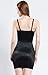Glamour Women's Shaping Slip Full Body Shapewear With V-neck Lace Insert And Adjustable Strap