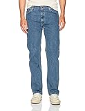 Wrangler Men's Authentics Comfort Flex Waist Denim, Light Stonewash, 42X30