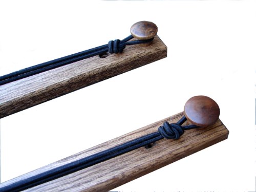Oak Horizontal Snowboard Wall Mount, Walnut Stain (Made in the USA)