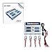 EV-PEAK CQ3 LiPo Battery Balance Charger,100Wx4 10A Four Channel LiPo, LiHV, Life, NiCd, NiMh Battery Balance Charger Discharger