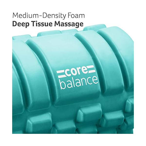 Core Balance Foam Roller for Deep Tissue Muscle Massage, Trigger Point Grid Sports Massager, Fitness Gym Physio