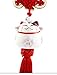 Feng Shui Lucky Cat Ceramic Pendant Japanese Maneki Neko Charm Hanging for Wealth Fortune by Novelty House