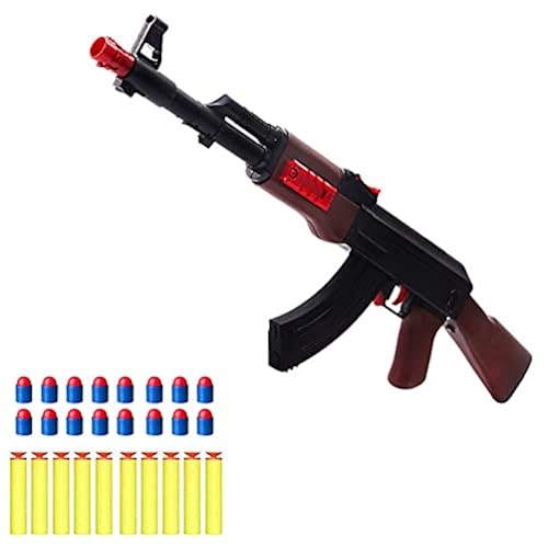 AK 47 Toy Gun Machine Assault ak-47 Rifle Toy with Soft Bullet&Foam EVA ...