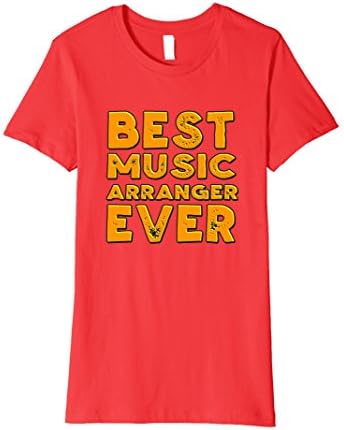 Womens Best music arranger ever shirt XL Red