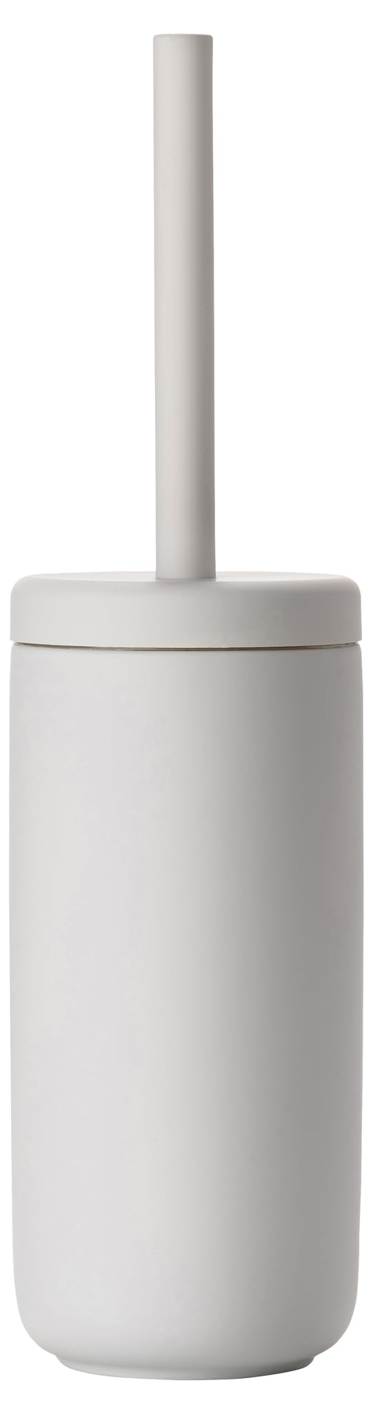 Zone Denmark Ume Toilet Brush, Toilet Brush in Beautiful Danish Design, Made of Stoneware with Soft Touch Coating, Diameter 10 cm, Height 38.7 cm, Soft Grey