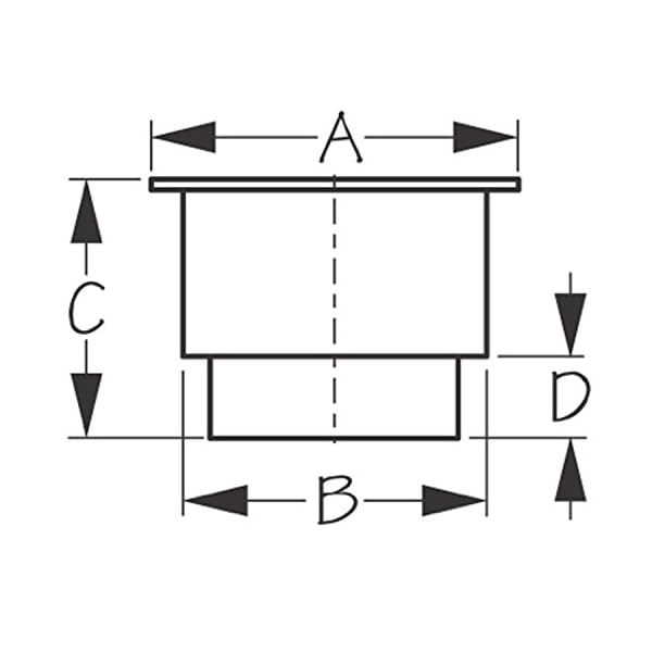 Sea-Dog-588060-Flush-Mount-Combo-Drink-Holder-With-Drain-Holes-Black