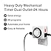 GreenHouser Hydroponics 4″ Carbon Air Filter and Inline Fan 25 feet Ducting with Speed Controller+24 Hour Timer+Hygrometer Thermometer Combo Kit for Ventilation System (4″Filter & Combo)thumb 3