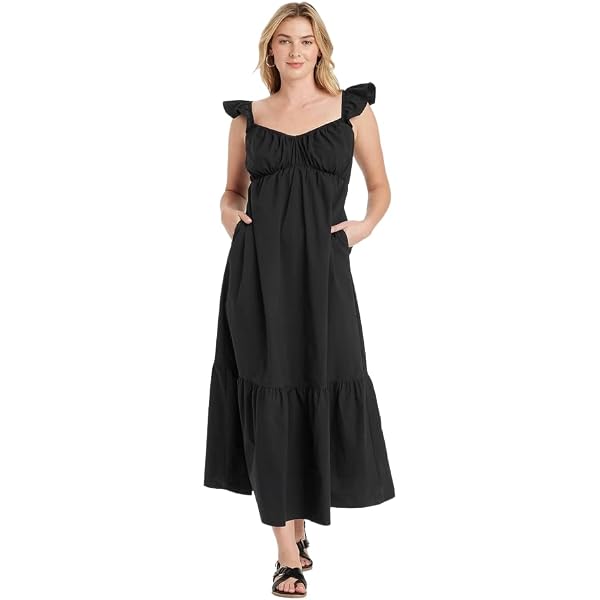 Universal Thread Women's Ruffle Tank Dress - (as1, Alpha, x_s, Regular,  Regular, Coral) at Amazon Women's Clothing store