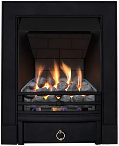 Sandhurst Slimline Radiant Gas Fire - Black Cast