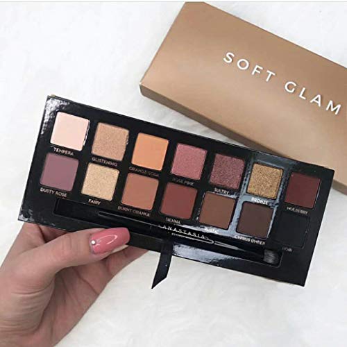 Aviat Professional Matte Eyeshadow Palette 14 Colors Glitter Palette Eyeshadow Powder Exquisite Eye Shadow Eye Makeup