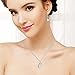 Morenitor Jewelry Set Gold Plated Faux Pearl Pendant Necklace Dangle Earring Stud Set Gifts for Women