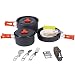 REDCAMP 18 PCS Camping Cookware Mess Kit, Backpacking Cooking Set for 2-3 Persons, Anodized Aluminum, Compact Lightweight Camping Pots and Pans Set primary