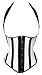 Fashionable Women's Underbust Corset Sexy Wedding Dress Corset-Black And White