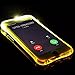 Appoi Incoming Flash Case For iPhone 8 plus LED Flash Light Up Incoming Call Silicon Back Cover Slim Phone Case 5.5inch (Gold)