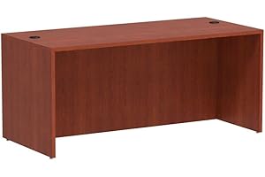 Alera Valencia Series 66 by 30 by 29-1/2-Inch Desk Shell, Medium Cherry