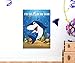 Pin The Fin on The Shark Game - Shark Birthday Party Favor Games Blue White