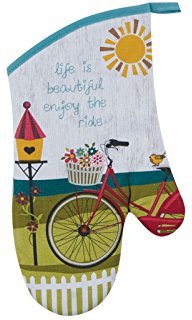 Kay Dee 4 Piece Kitchen Set - 2 Terry Towels, Oven Mitt, Potholder (Enjoy the Ride) - Thumbnail 3