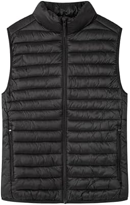 Colete Puffa Leve Resistente à Água, Preto, S