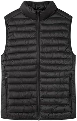 Chaleco Puffa Ligero Resistente Al Agua, Negro, S