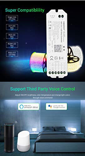 LGIDTECH Miboxer WL5(YL5 VUP) LED Strip Light 5 in 1 Controller for 5050 3528 2835,Smartphone APP Control Without Extra… - Image 3